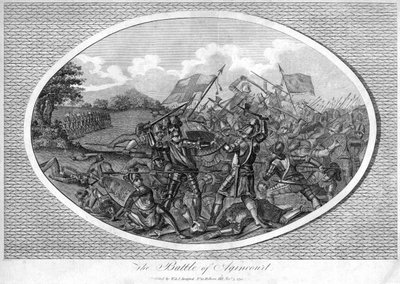 Slaget ved Agincourt, 1415, 1792 af Unbekannt