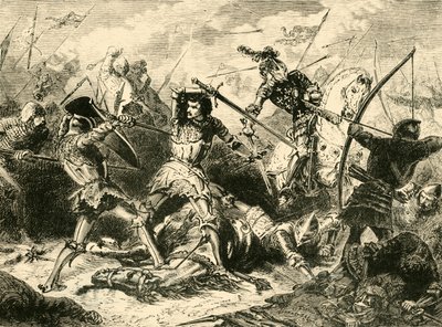 Slaget ved Agincourt, 1415, 1890. af Unbekannt