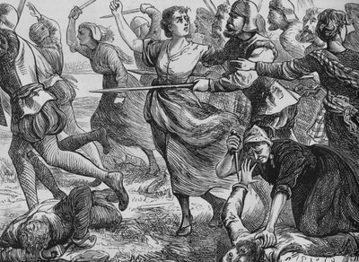Slaget ved Ancrum Moor, 27. februar 1545, c1880 af Unbekannt
