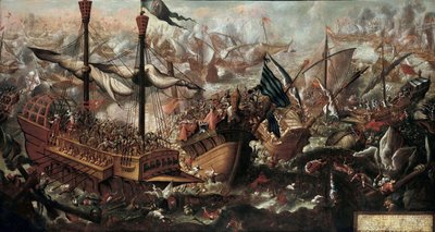 Slaget ved Lepanto, 1600-tallet af Unbekannt