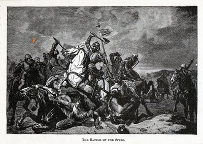 Slaget ved Spurs, 1882 af Unbekannt