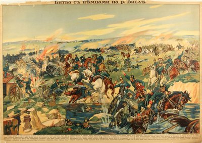 Slaget ved Vistula-floden, 1915 af Unbekannt