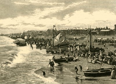 The Beach, Yarmouth, 1898. af Unbekannt