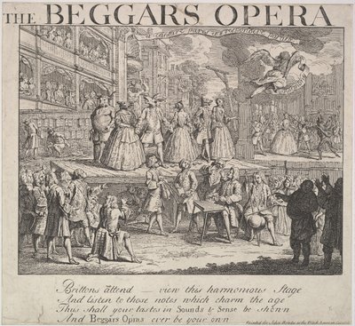The Beggars Opera, 1728. af Unbekannt