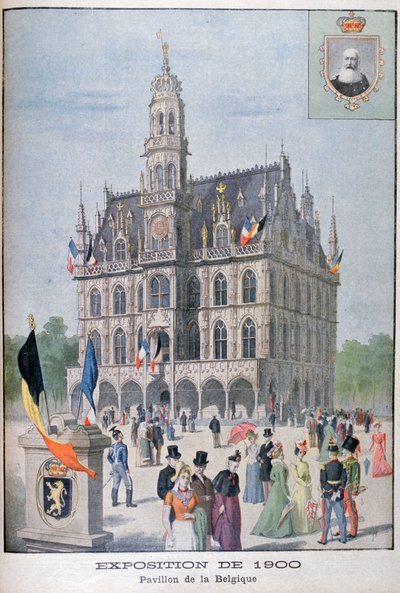 Den belgiske pavillon på verdensudstillingen i 1900, Paris, 1900 af Unbekannt