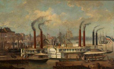 The Belle Creole i New Orleans, ca. 1845-1849. af Unbekannt