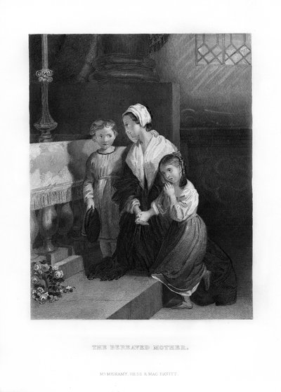 Den efterladte mor, 1872 af Unbekannt