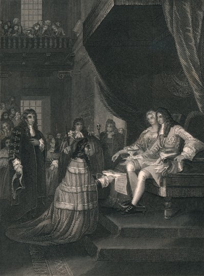 Bill of Rights Presented to William and Mary, 1689, midten af det 19. århundrede. af Unbekannt