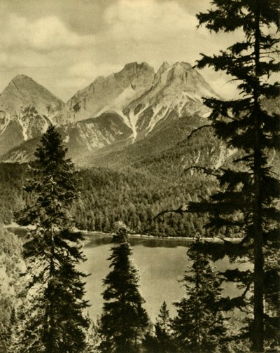 Blindsee and the Fern Pass, Tyrol, Østrig, c1935. af Unbekannt