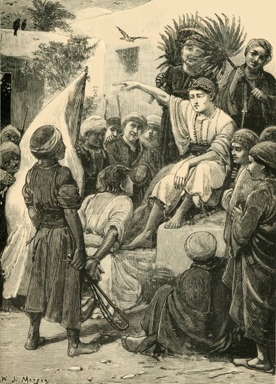 The Boy Cyrus Playing the King, 1890. af Unbekannt