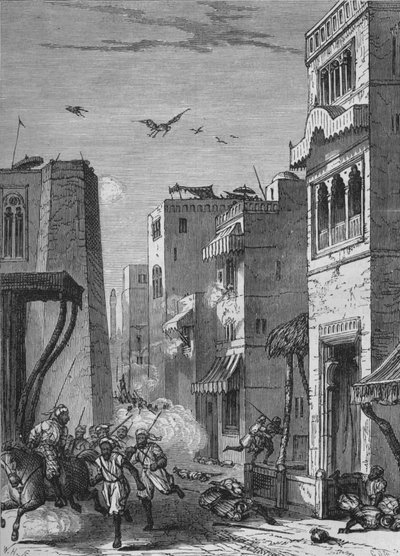 De britiske tropper på vej ind i Moultan, c1880 af Unbekannt