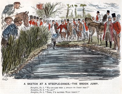 Bækspringet, 1863 af Unbekannt