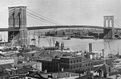 Brooklyn Bridge, New York, 1915 af Unbekannt