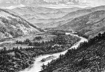 Bukhtarma-dalen i Altay-bjergene, 1895 af Unbekannt