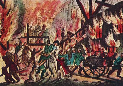 The Burning of Moscow: A Grand Military and Equestrian Spectacle, 1942 af Unbekannt