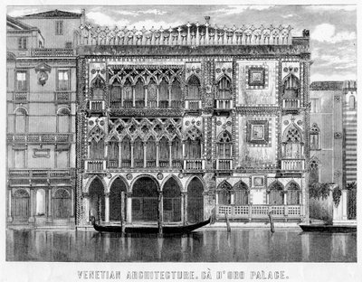 Ca dOro, Venedig, Italien, c1800-tallet af Unbekannt