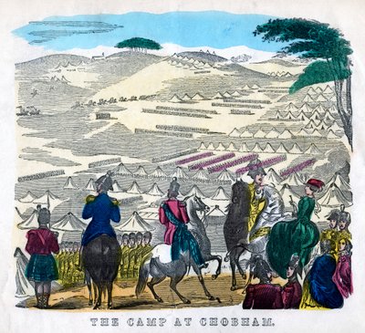 Lejren ved Chobham, 1800-tallet af Unbekannt