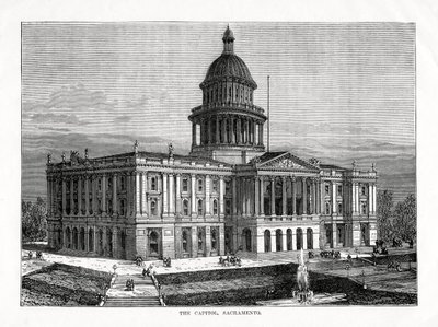 The Capitol, Sacramento, Californien, USA, 1877 af Unbekannt