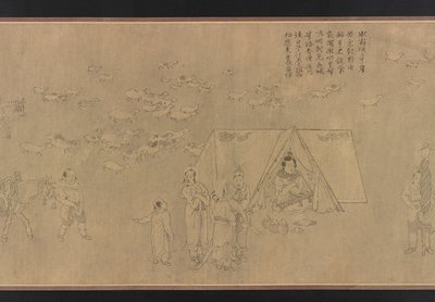 Cai Wenjis fangenskab, Ming-dynastiet, 14.-15. århundrede. af Unbekannt