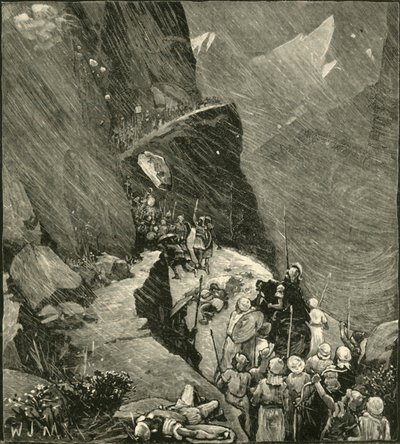 Karthagerne krydser Alperne, 1890. af Unbekannt