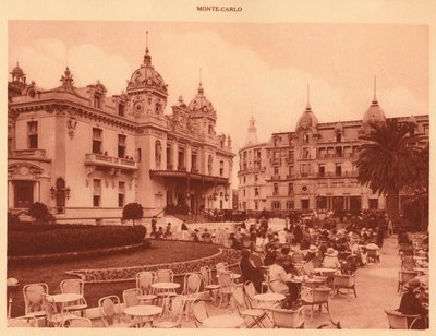 Casino og Hotel de Paris, Monte Carlo, 1930. af Unbekannt