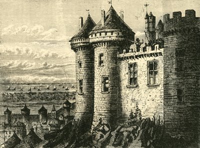 Slottet i Hennebon, 1890. af Unbekannt