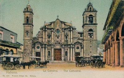 Katedralen, Havana, Cuba, c1910 af Unbekannt