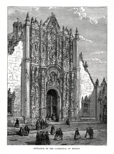 Katedralen, Mexico City, Mexico, 1800-tallet af Unbekannt