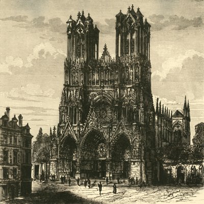 Katedralen, Reims, 1890. af Unbekannt