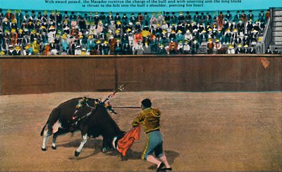 The Challenge of the Matador, Plaza De Toros, c1939 af Unbekannt