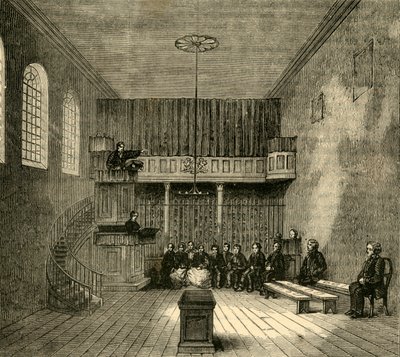 Kapellet i Newgate, c1872. af Unbekannt