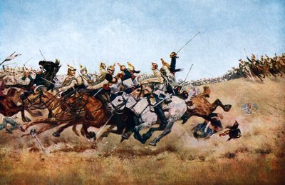 The Charge of the Cuirassiers at Rezonville, 1870, c1920 af Unbekannt