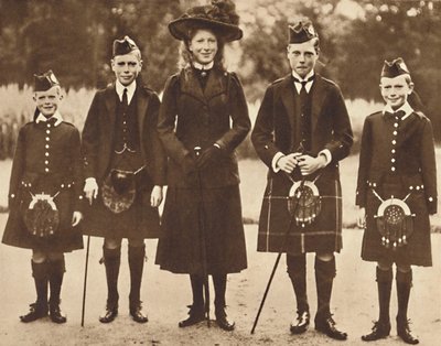 The Children of King George V and Queen Mary, c1910, 1937. af Unbekannt