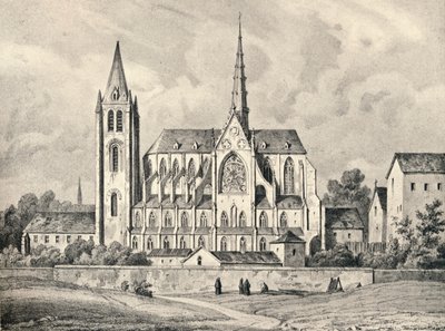 Kirken og en del af klosteret St Victor, 1915 af Unbekannt