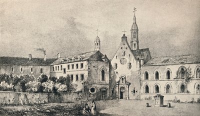 Kirken og klosteret af Petits Augustins, 1915 af Unbekannt