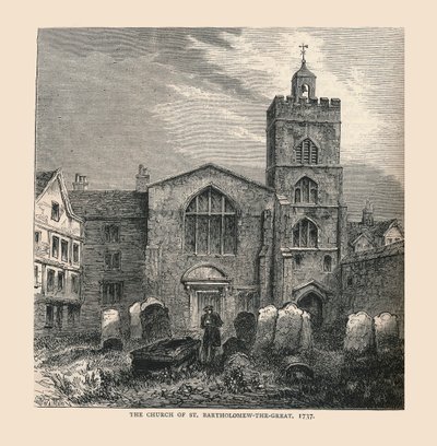 Church of St, Bartholomew-the-Great, 1737 af Unbekannt
