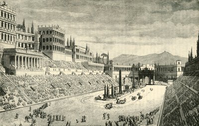 Circus Maximus restaurering, 1890. af Unbekannt