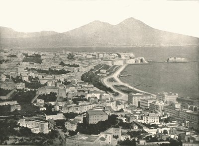 Byen, bugten og Vesuv, Napoli, Italien, 1895. af Unbekannt