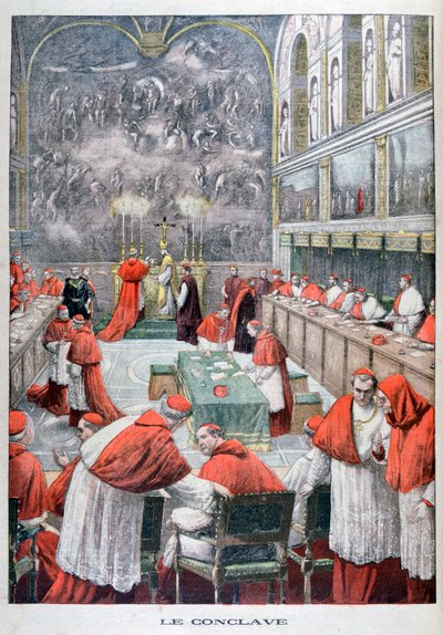 Konklaven, 1903 af Unbekannt