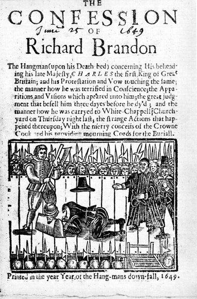 Richard Brandons bekendelse, 1649 af Unbekannt