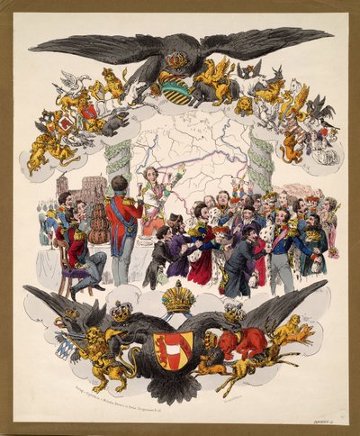 Wienerkarikaturkongressen, 1815 af Unbekannt