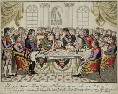 Wienerkongressen, ca. 1815 af Unbekannt
