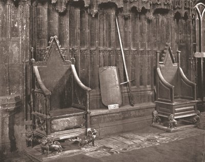 Kroningsstolen i Westminster Abbey, London, 1894. af Unbekannt