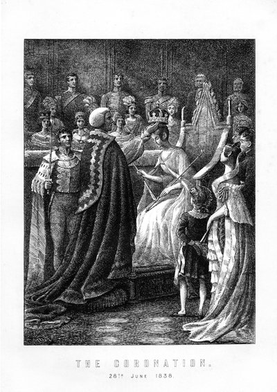 Kroningen af dronning Victoria, Westminster Abbey, London, 28. juni 1838, 1899 af Unbekannt