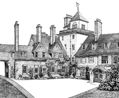 The Court Yard, Standen, East Grinstead, 1900 af Unbekannt