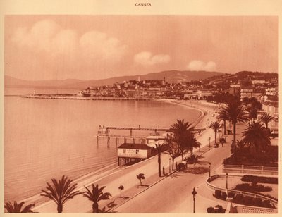 Croisetten og Mont Chevalier, Cannes, 1930. af Unbekannt