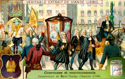 Kroningen af Maria Theresia af Østrig i 1740, c1900 af Unbekannt