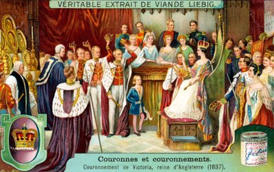 Kroningen af Victoria, dronning af England i 1837, c1900 af Unbekannt