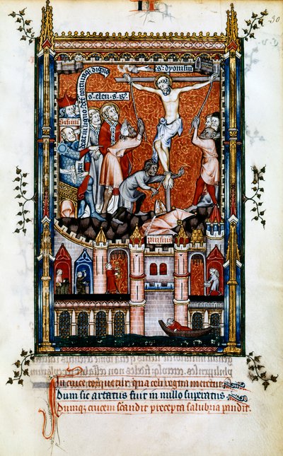 The Crucifixion of St Denis, 1317 af Unbekannt