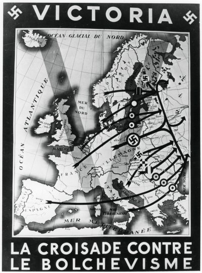 The Crusade against Bolshevism, Vichy fransk propagandaplakat, 1941 af Unbekannt